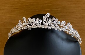 Silver and crystal tiara - 30mm